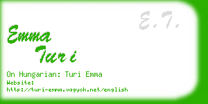 emma turi business card